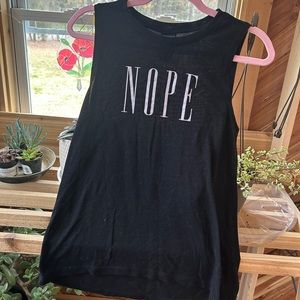 NOPE Tank Top, Size M